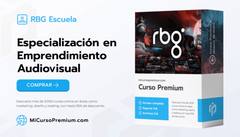 Especialización en Emprendimiento Audiovisual de RBG Escuela - Formación online para fotógrafos y videógrafos profesionales