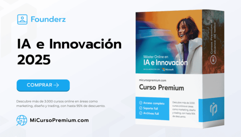 IA e Innovación 2025 Founderz - Máster online en inteligencia artificial certificado por Microsoft para profesionales