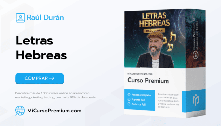 Letras Hebreas curso de Raúl Durán - Programa de Cábala experiencial para autoconocimiento y propósito de vida