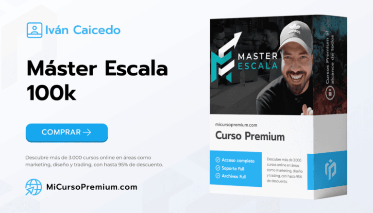 Máster Escala 100k de Iván Caicedo - Curso completo de e-commerce y dropshipping para escalar negocios online.