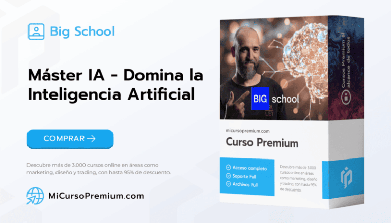 Máster IA Domina la Inteligencia Artificial de BIG School dirigido por Jon Hernández con más de 50 herramientas de IA