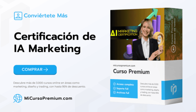 Certificación de IA Marketing 2025 - Aprende inteligencia artificial aplicada al marketing con Vilma Núñez, incluye software Vilma.AI y aval de American Business College.