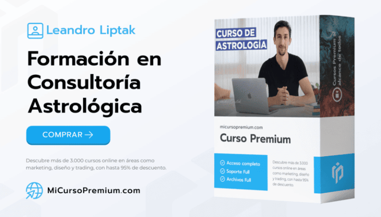 Formación en Consultoría Astrológica con Leandro Liptak - Curso certificado de astrología psicológica y coaching transformacional online